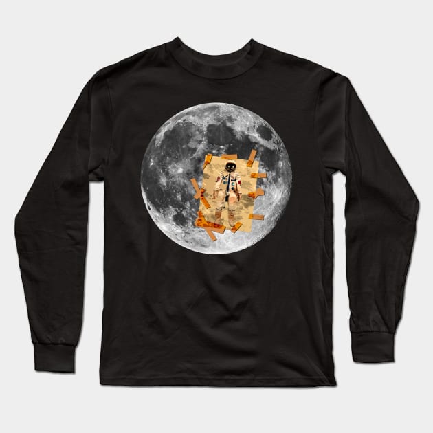 Man on the Moon Long Sleeve T-Shirt by Scar